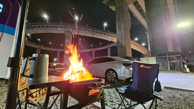 도심 속 바다, 영도 마리노 오토캠핑장에서 보낸 밤