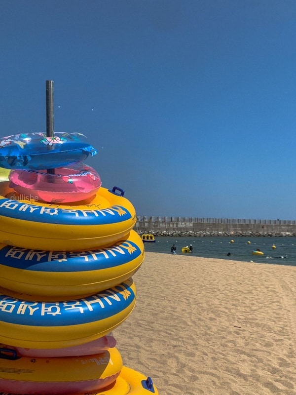 울진 노지 캠핑으로 유명한 봉평해수욕장