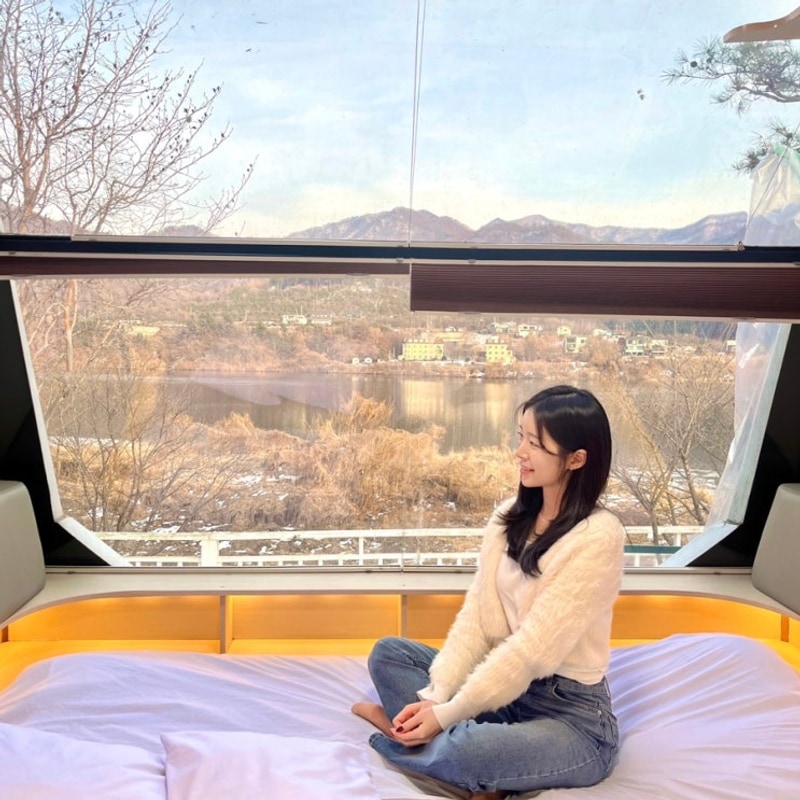 서울근교 글램핑 | 남양주 카라반 2696 유니크 리버뷰 후기