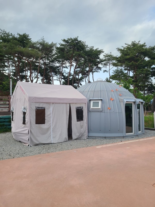 전북 남원 캠핑명소 교룡공원 숲속야영장 돔하우스 리뷰!