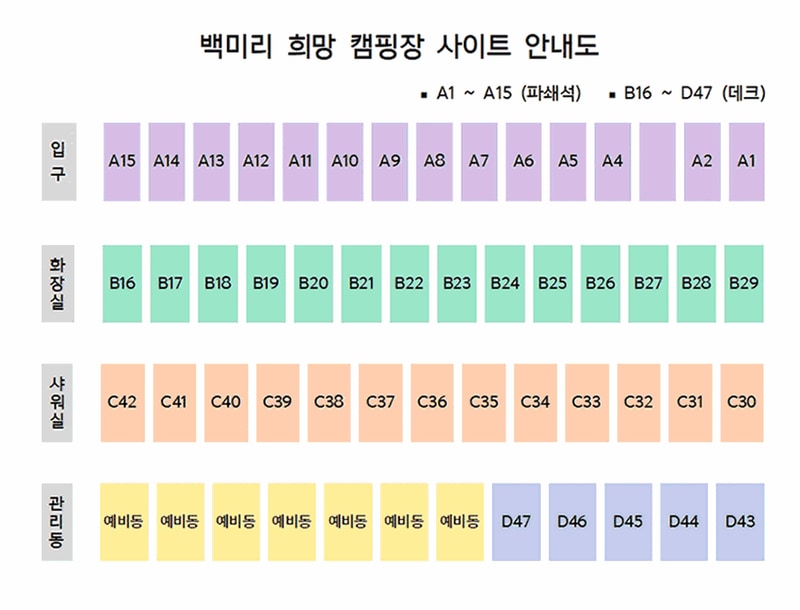 백미리 희망캠핑장 시설 사진 4