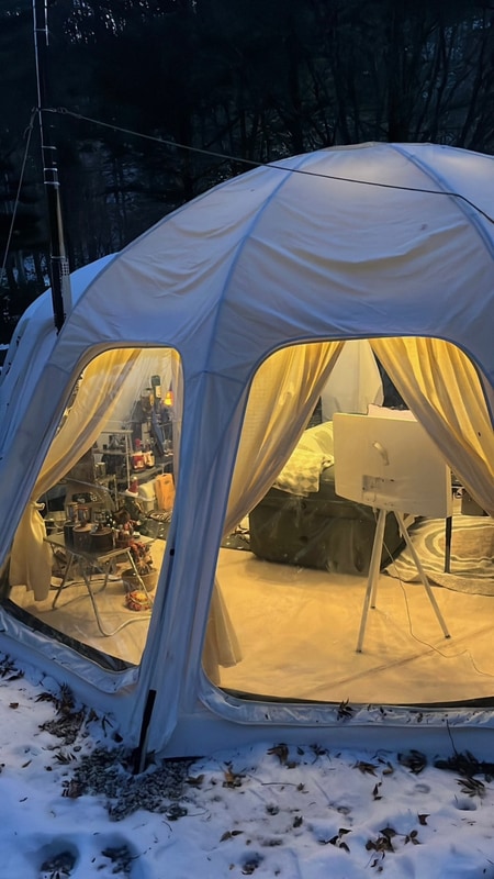 포천 아버지의숲 산정캠프 12월 장박 후기｜새해맞이...