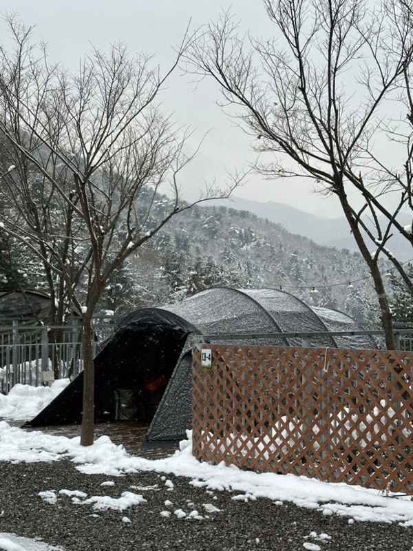 가평 무릉도원 캠핑장 대-4(설중우중캠을 곁들인..)