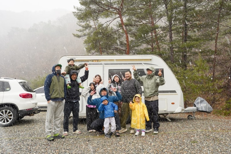 끝난, 오랜만의 단체 캠핑 @가평 레드우드 캠핑장 20250412-13