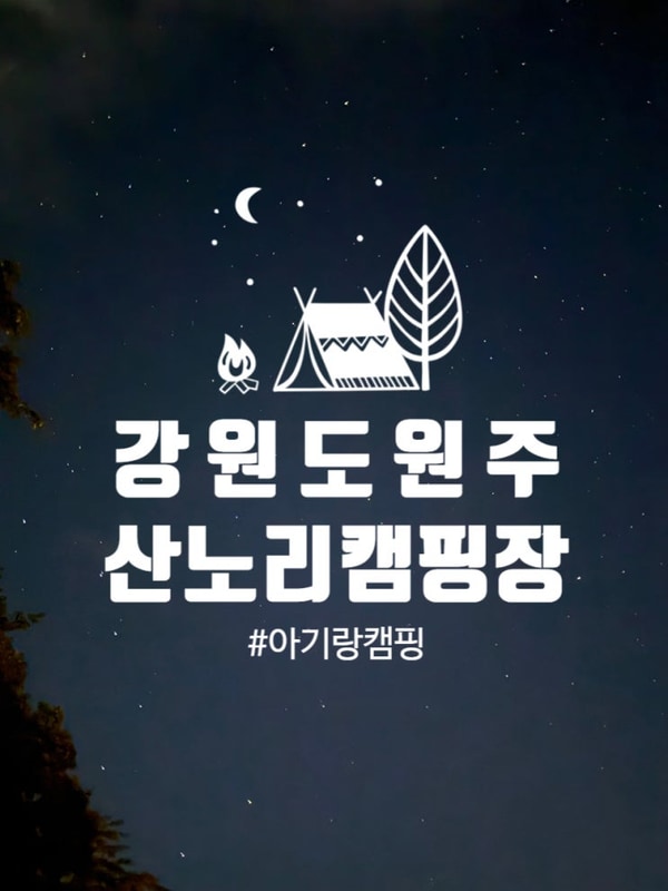 [강원 원주] 25.08.03 ~ 25.08.05 원주 산노리 캠핑장 타프 존...