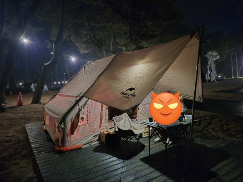 캠핑) 태안 노을 숲 캠핑장(애견동반캠핑장)