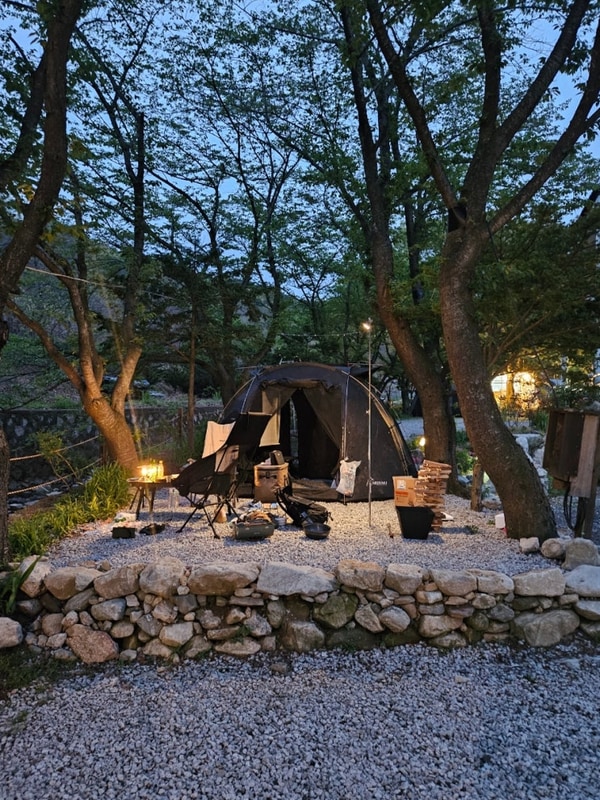 강화도 고려산 힐링캠프 캠핑장