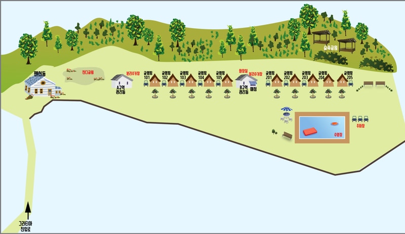 그라티아 글램핑 배치도 1