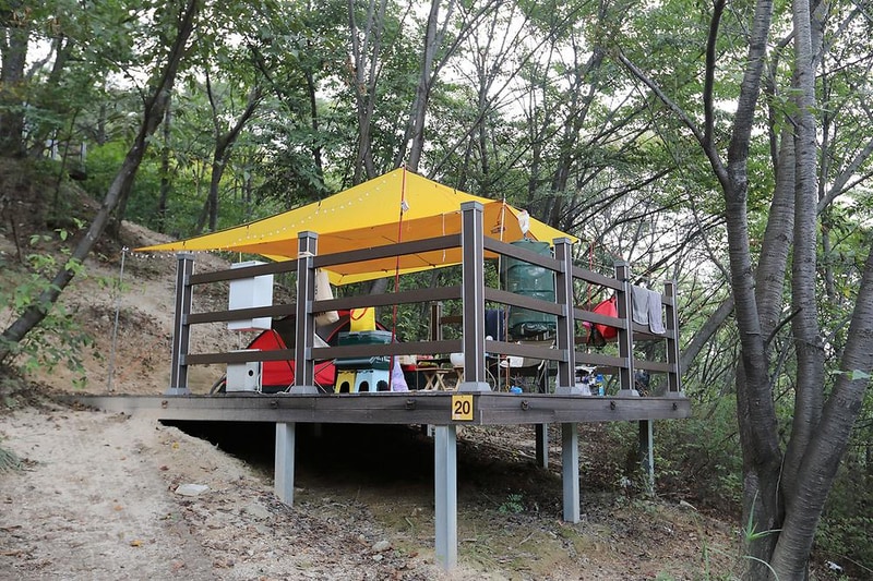 아산 영인산자연휴양림 숲속야영장 시설 사진 23