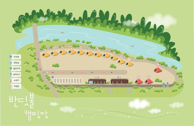 반딧불캠핑장 배치도 1