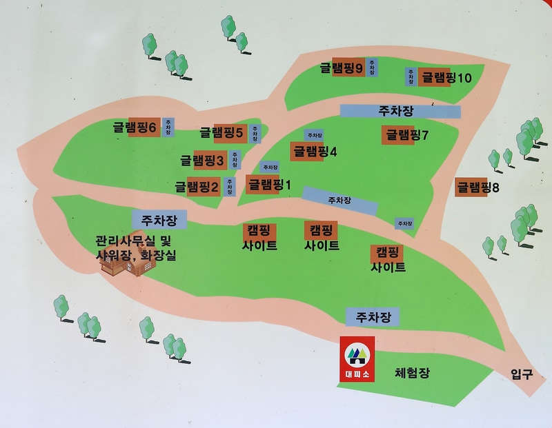 청양고운캠핑장 배치도 1