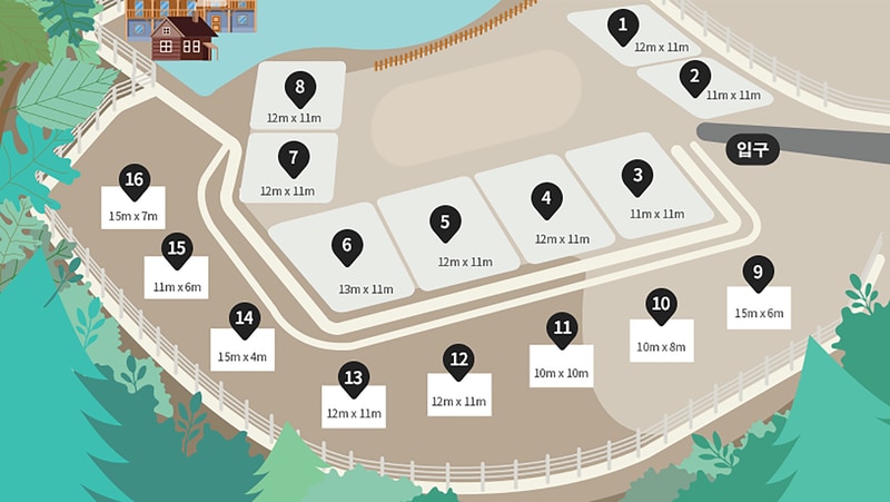 의성펫월드 오토캠핑장 배치도 1