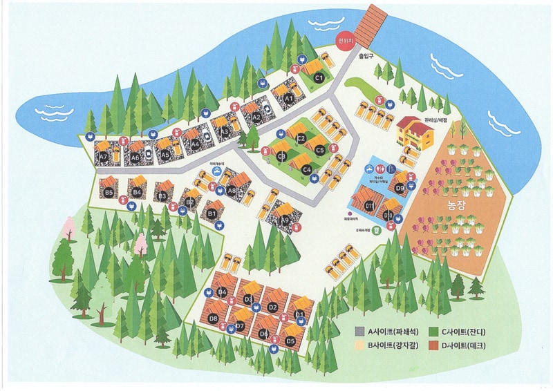 캠프 우든브릿지 배치도 1