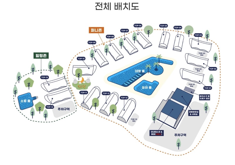 포천탑글램핑장 배치도 1