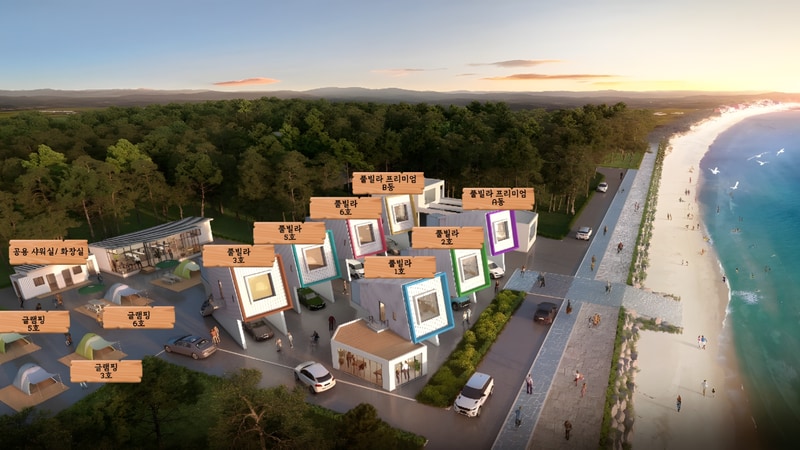 구시포 풀빌라&글램핑 배치도 1