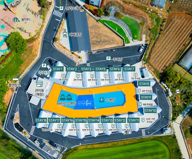 스테이펀 글램핑 배치도 1