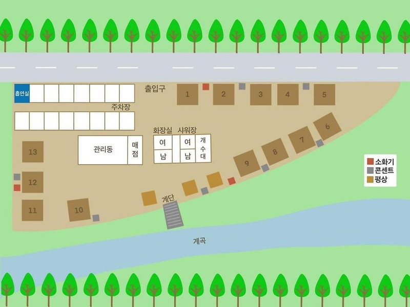 영동 한울 캠핑장 시설 사진 1