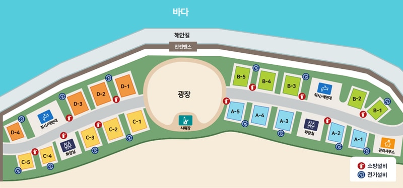 당진해양캠핑공원 배치도 1