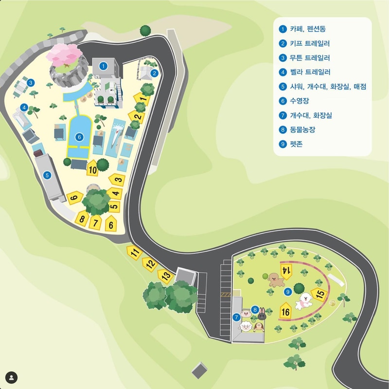 팜 스프링캠프 배치도 1