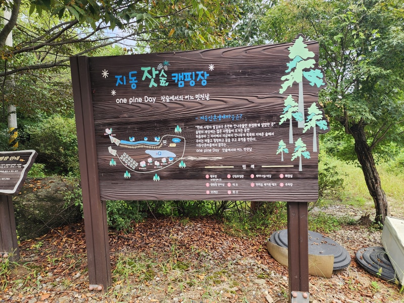 잣숲캠핑장 배치도 1