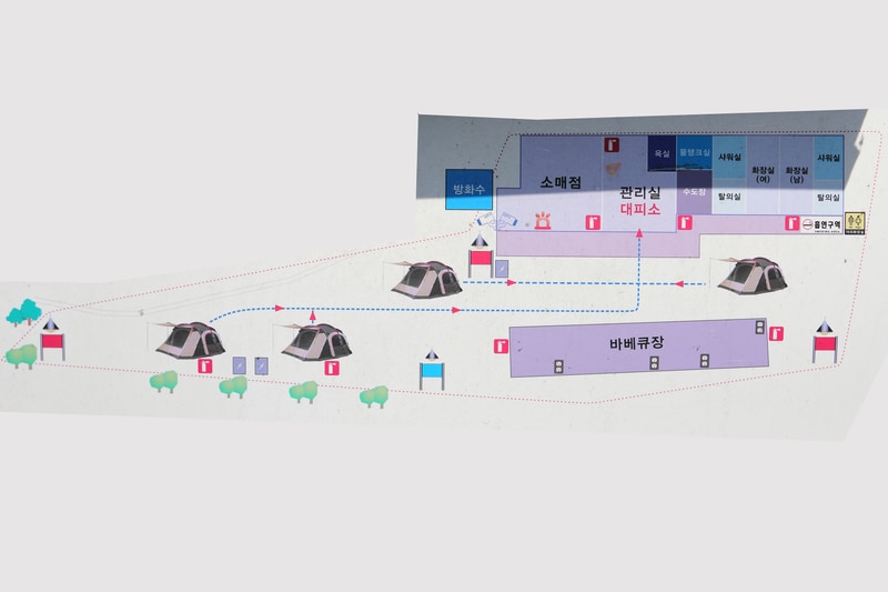천안OK캠핑 배치도 1