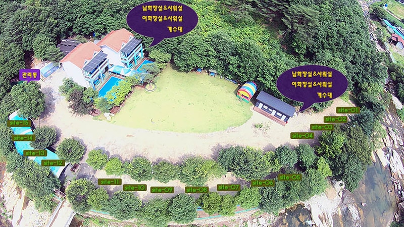 산내들캠프 배치도 1
