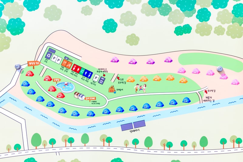 누리별 캠핑장 배치도 1