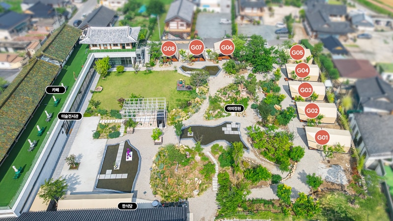 경주 글램핑 플레이스씨 배치도 1