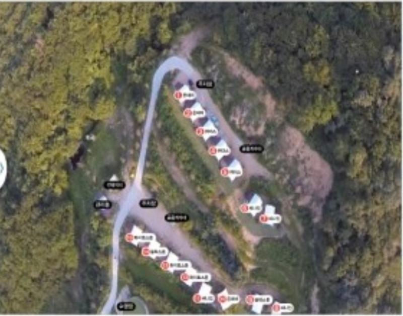 엘포리글램핑 배치도 1