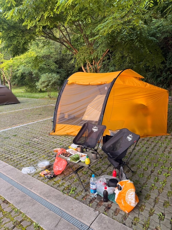 통영 한산도 캠핑장｜통제영오토캠핑장 명당, 뚜벅이 후기...