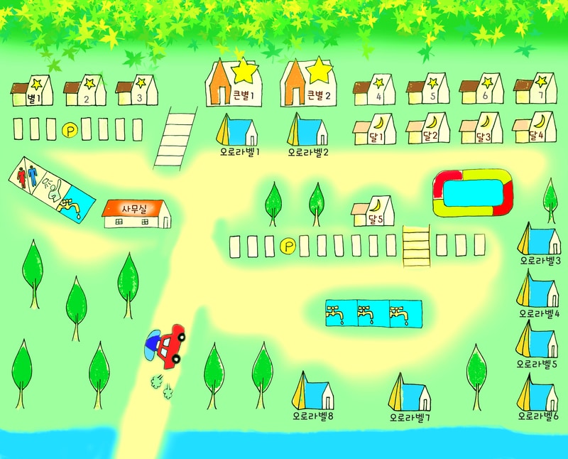 별다리 캠핑 배치도 1