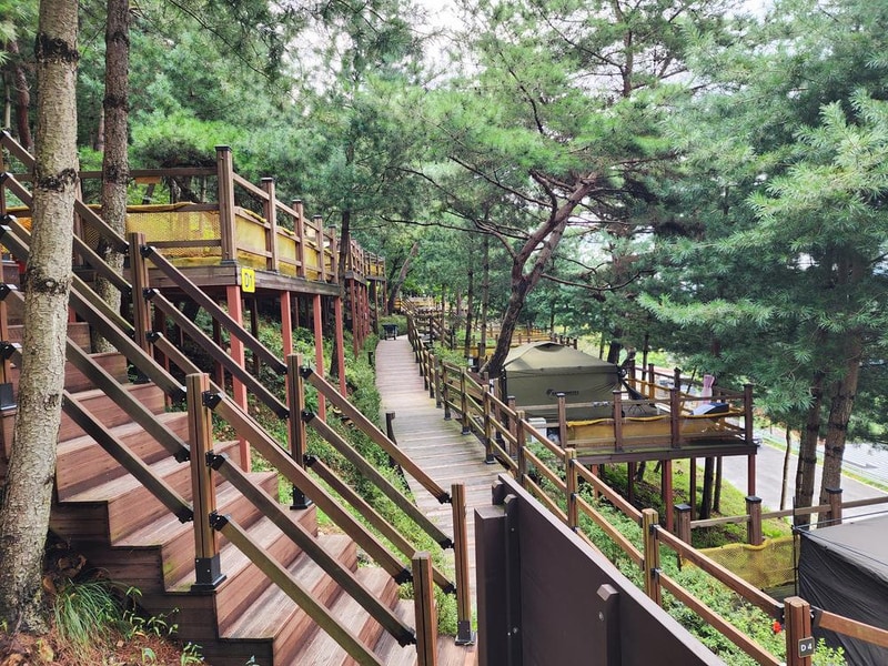 신암저수지 숲속야영장 시설 사진 1