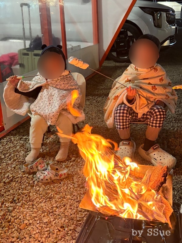 신두57캠핑장 풀타프존 / 태안 캠핑장 ) 두돌아기, 6살 아이와...