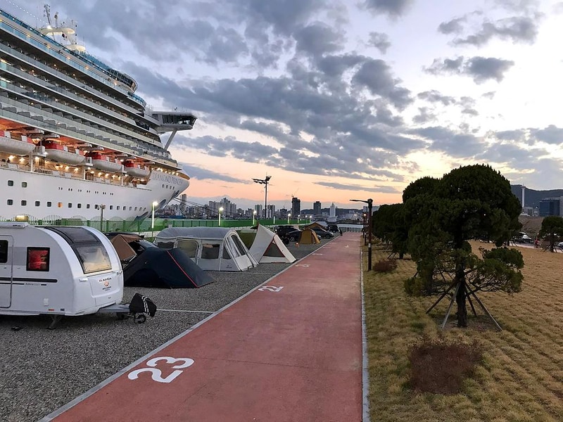 바다가 보이는 부산항 힐링 야영장 시설 사진 15