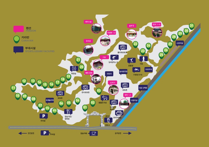 장승마을 카라반 배치도 1