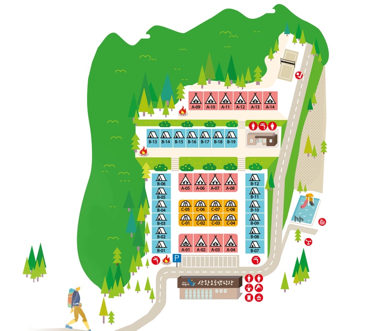 상황오토캠핑장 배치도 1