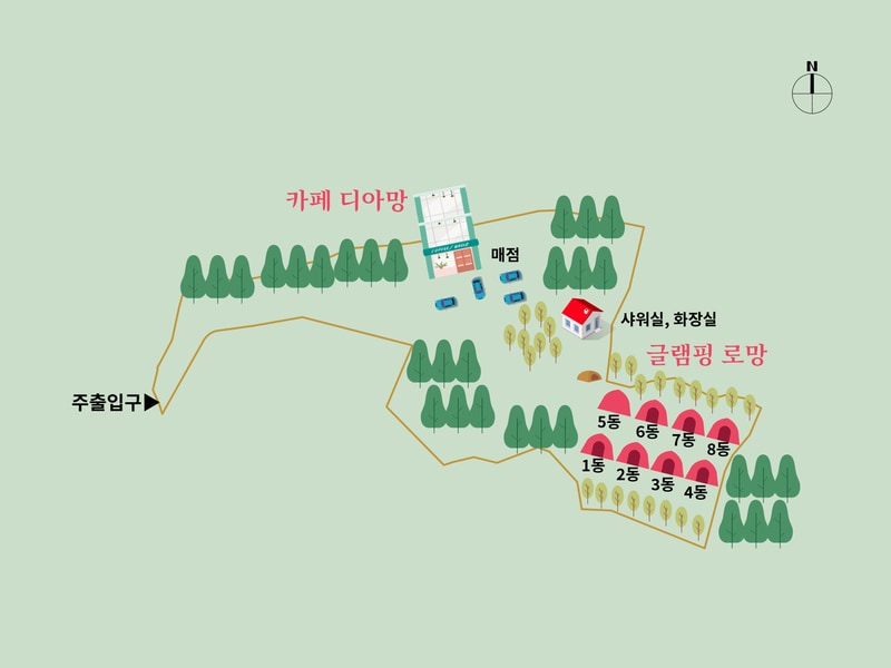 글램핑로망 배치도 1