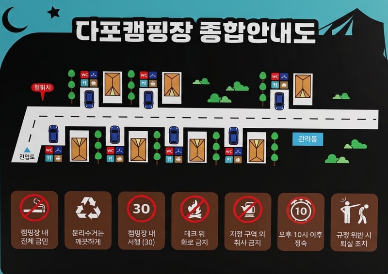 다포캠핑장 배치도 1