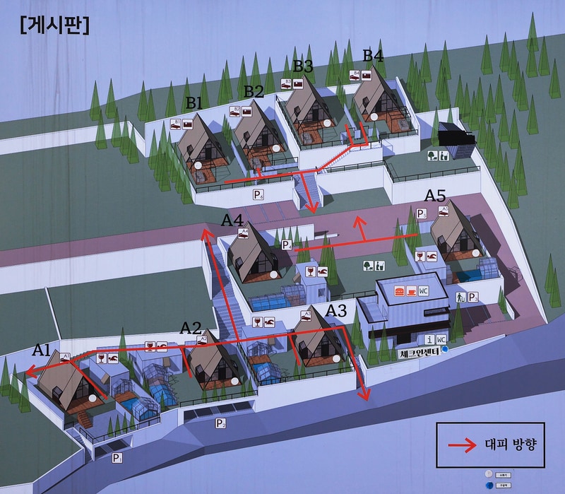 럭셔리풀빌라 글램핑 풀램핑 배치도 1