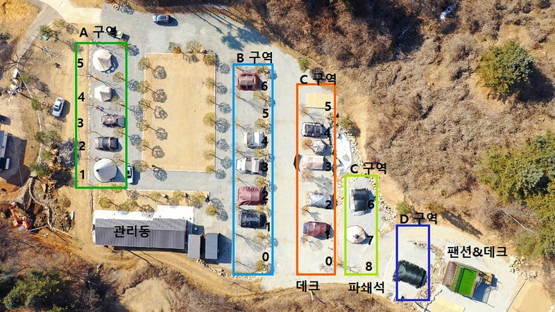 윤 오토캠핑장 배치도 1