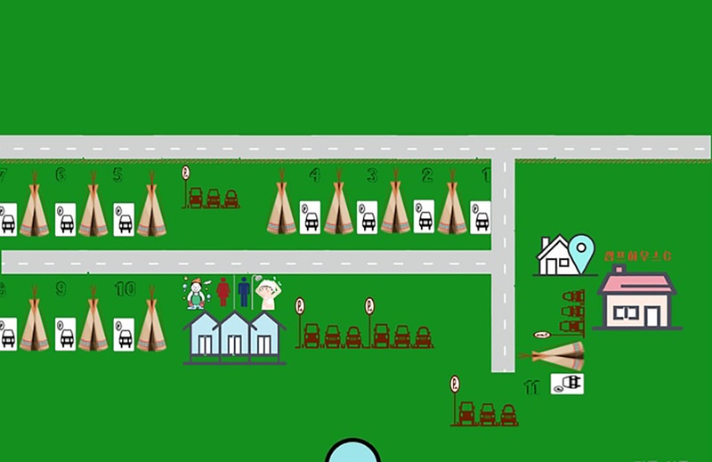 곰섬캠핑장 2구역 배치도 1