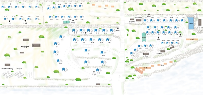 드래곤오토캠핑장 배치도 1