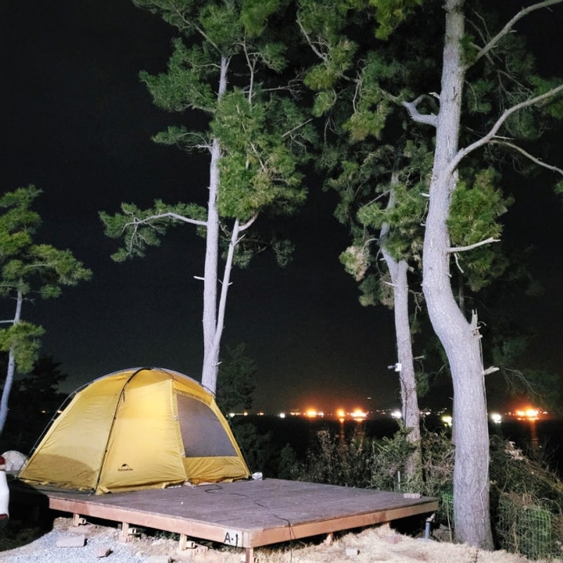 드넓은 바다뷰 여수 더스타오토캠핑장 명당 A1 후기