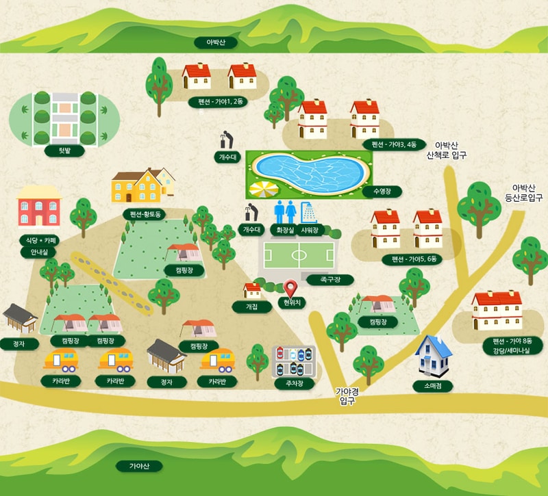 가야경 오토캠핑장 배치도 1