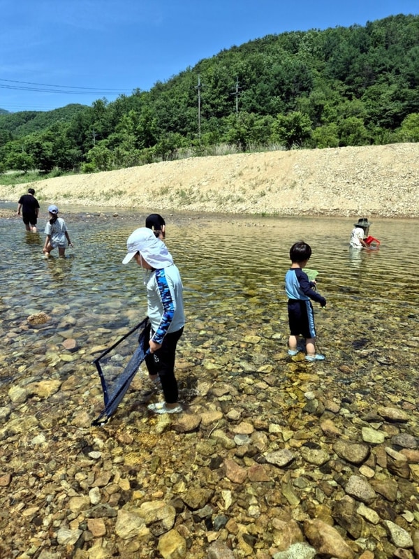 아이와 캠핑. 상주 펀펀오토캠핑장