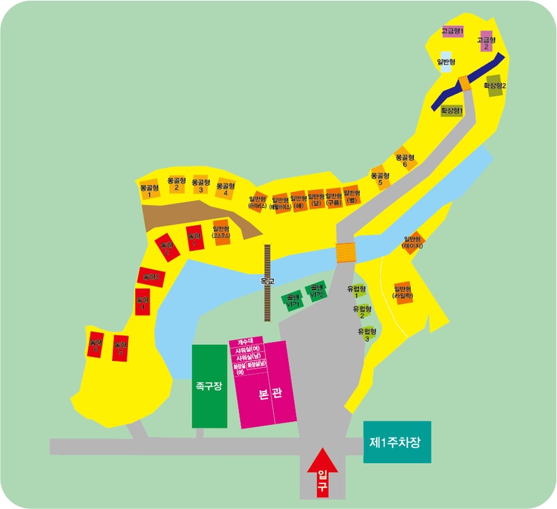 가산글램핑 배치도 1