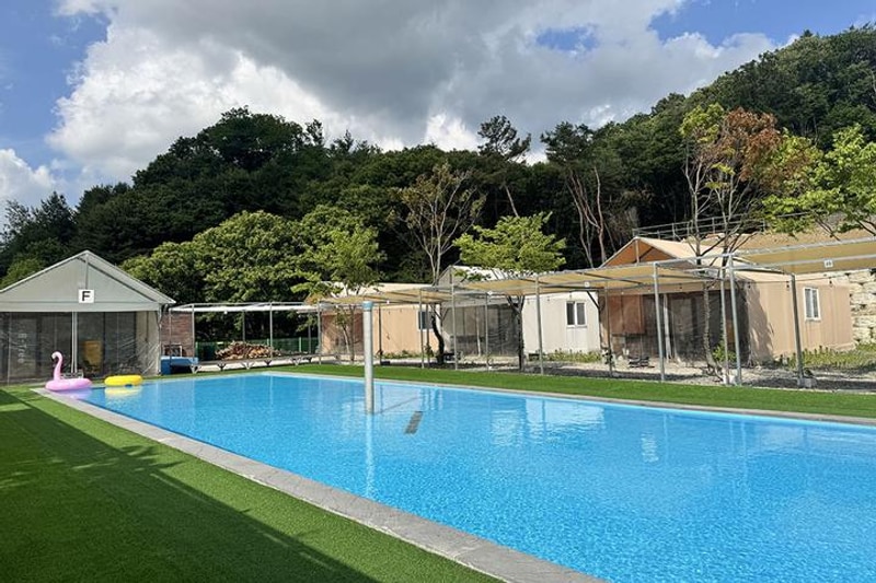 트리풀하우스 글램핑 풀빌라 수영장 대표 사진