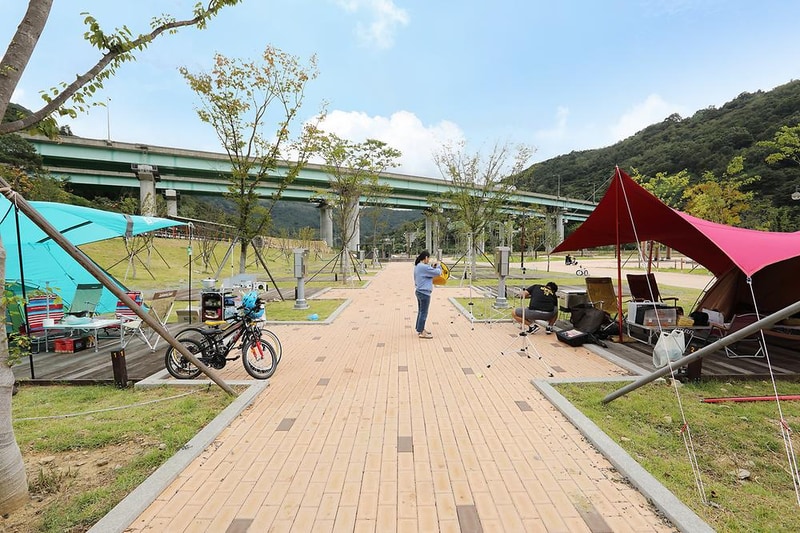 청도군 자전거공원 캠핑장 시설 사진 13