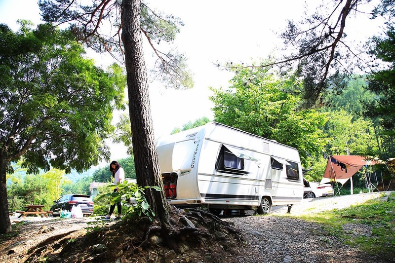 용골송어와 캠핑 시설 사진 16