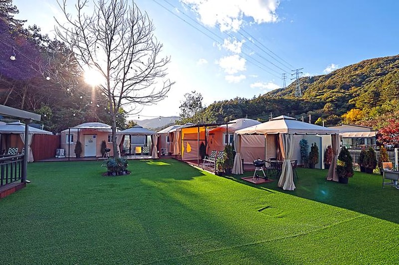 두밀 노천스파 글램핑 대표 사진